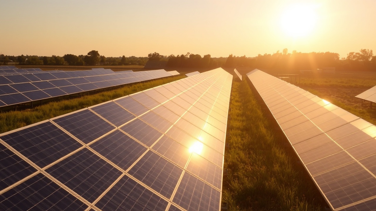 Pannelli solari in un impianto fotovoltaico a fine vita, destinati allo smaltimento e al riciclo dei moduli fotovoltaici secondo le normative ambientali.